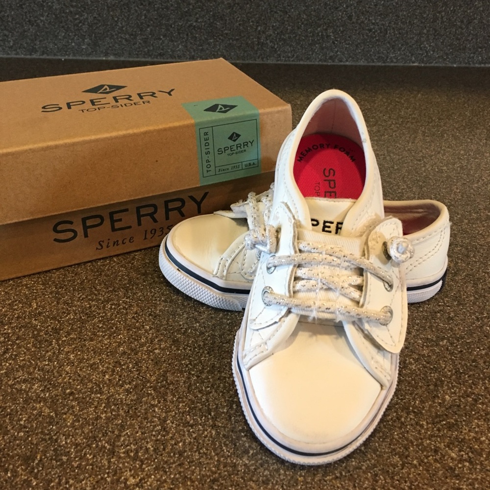 Toddler sz Sperry white top-sider